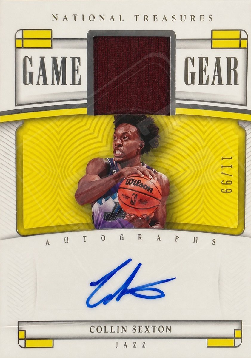 Collin Sexton sticker auto, Utah Jazz uniform