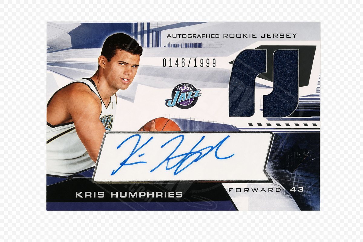 Kris Humphries cut signature, Utah Jazz uniform