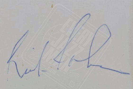Rick Roberson signed index card